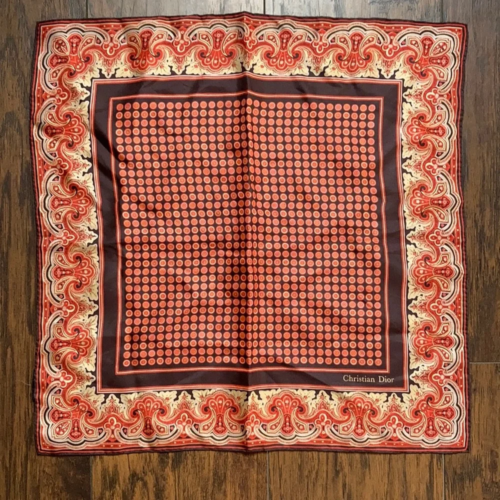 Christian Dior Silk Square Scarf